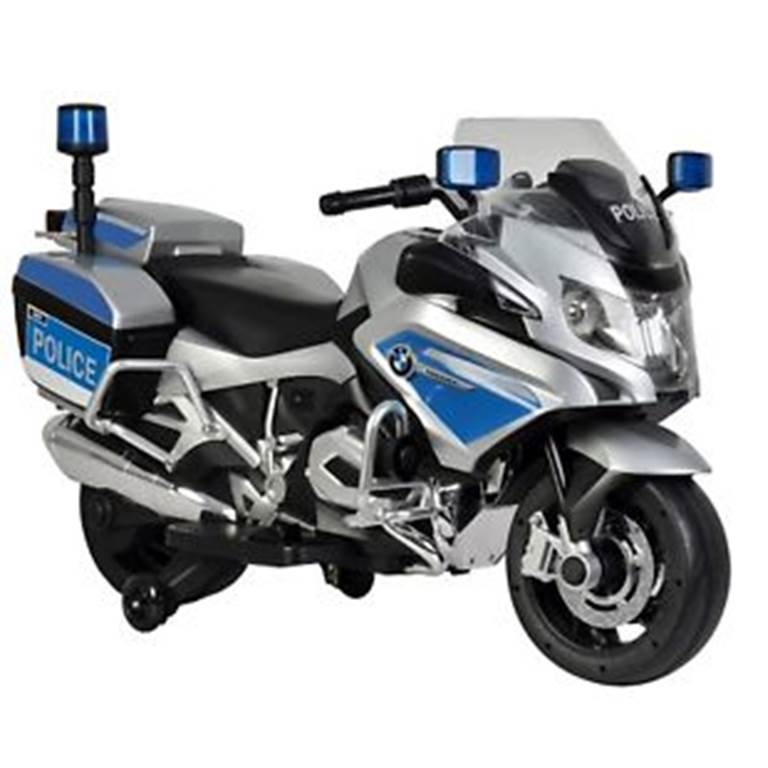 אופנוע משטרה ענק ממונע לילדים BMW 12V — תמונה 2