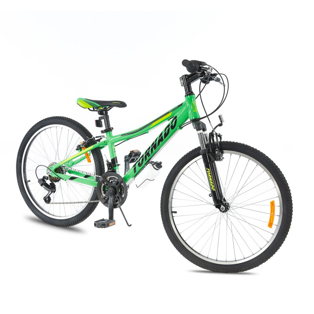 אופני הרים טורנדו M7 ירוק – אופני הילוכים מאלומיניום לילדים ונוער אופני הרים טורנדו M7 ירוק – אופני הילוכים מאלומיניום לילדים ונוער