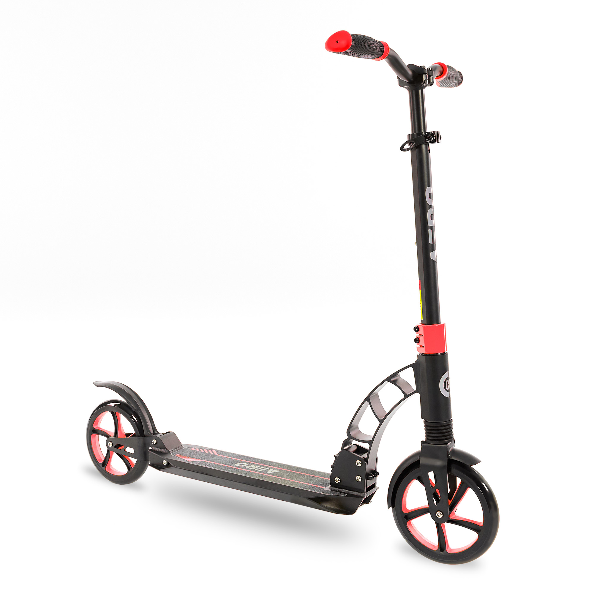 קורקינט AERO EXTREME אדום - מתקפל עם גלגלים גדולים ובולמי זעזועים — תמונה 3