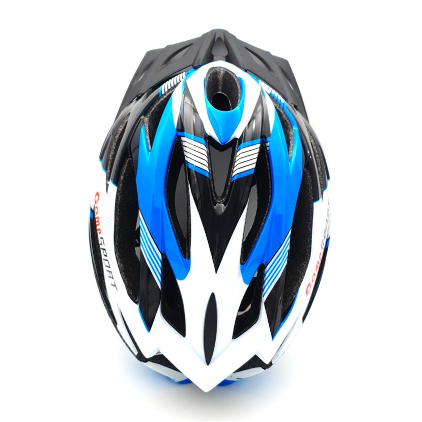 COMP SPORT - קסדת אופניים בטיחותית לנוער ובוגרים - כחול - l-xl — תמונה 4