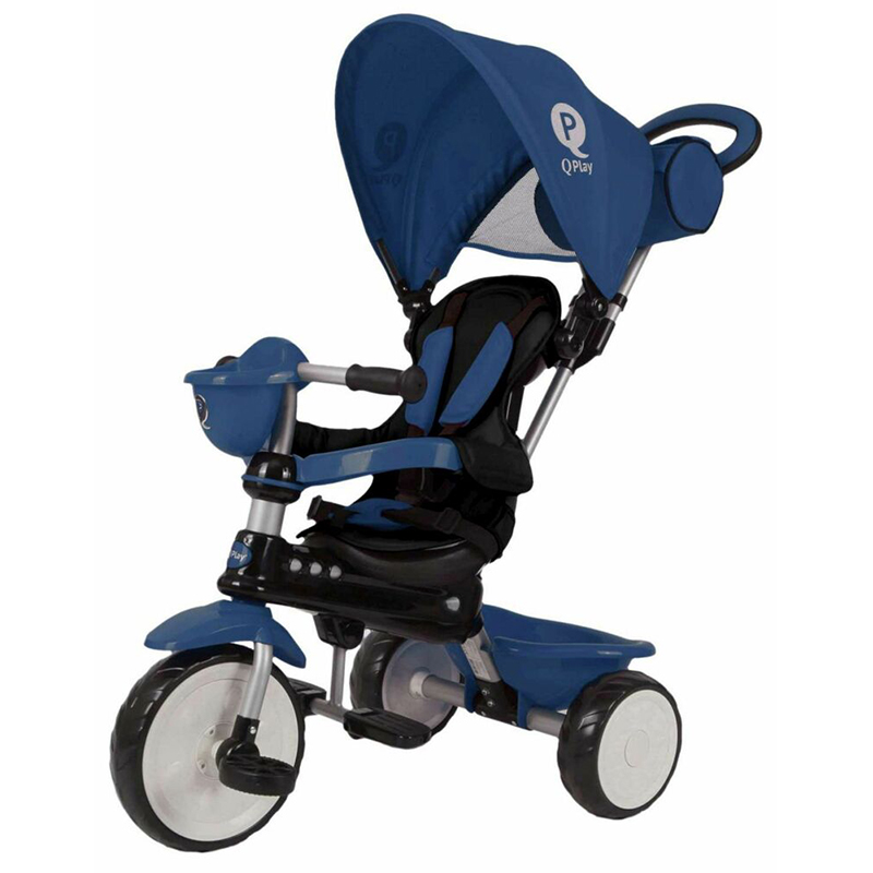 תלת אופן לתינוקות קיו פליי קומפורט כחול QPLAY COMFORT