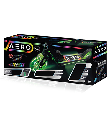 קורקינט AERO BIG LIGHT - ארו ביג לייט קורקינט לילדים ונוער עם תאורה מטריפה — תמונה 6