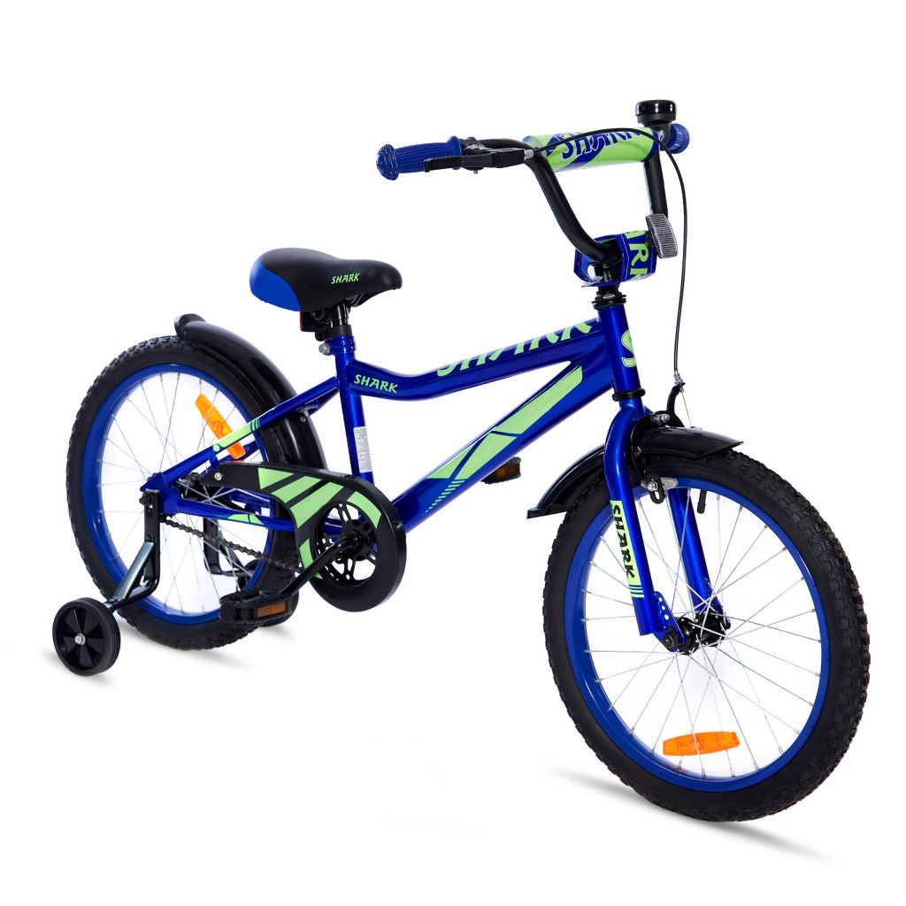 אופני ילדים BMX ספורטיביים שארק כחול נאון