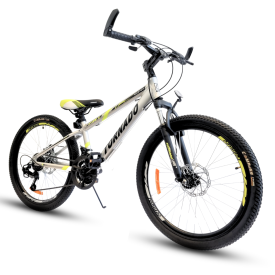אופני הרים טורנדו M9 כסוף – אופני הילוכים מאלומיניום לילדים נוער ובוגרים