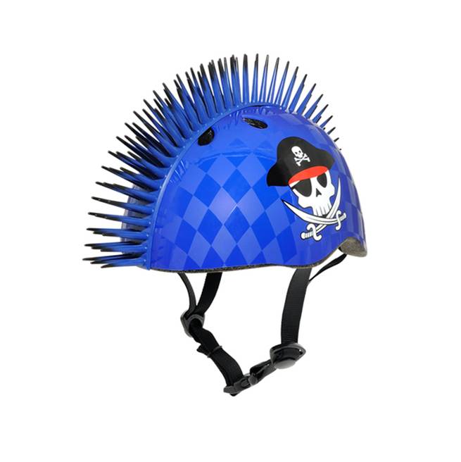 קסדת ילדים פיראט כחול עם קוצים 5-8 ראסקולז לאופניים וקורקינטים