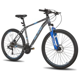 אופני הרים היילנד ספיד 27.5 אינץ אפור עם 27 הילוכים ודיסקים הידראוליים לנוער ובוגרים