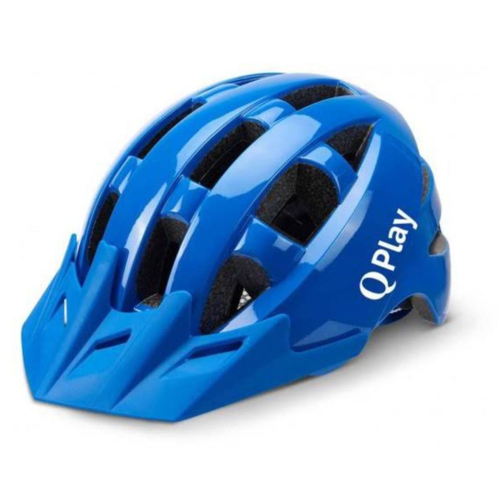 QPLAY – קסדת אופניים כחולה בטיחותית לילדים