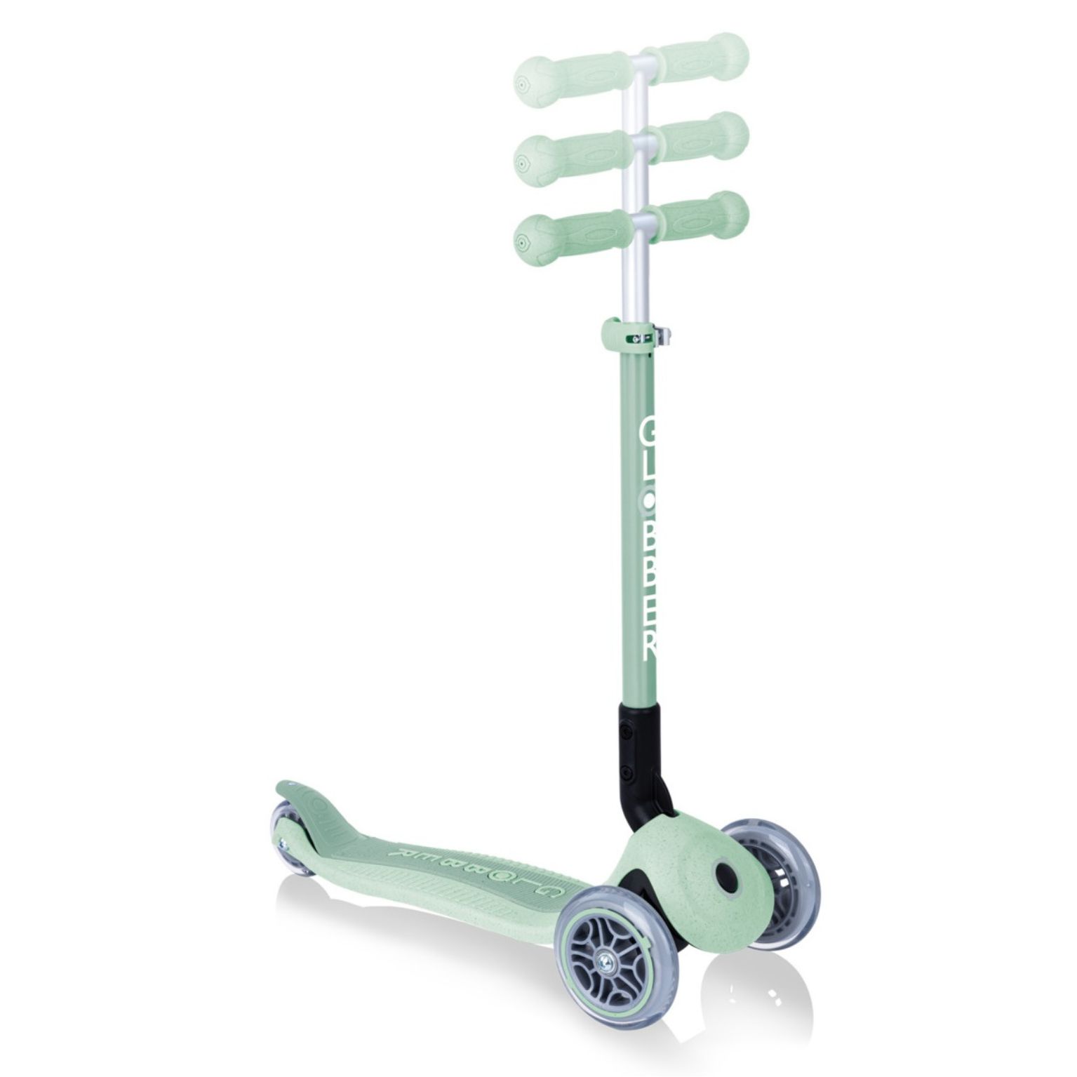 קורקינט GO UP FOLDABLE PLUS GLOBBER מתקפל 3 ב 1 עם מושב וידית דחיפה סדרת ECO - צבע מנטה גלובר — תמונה 3
