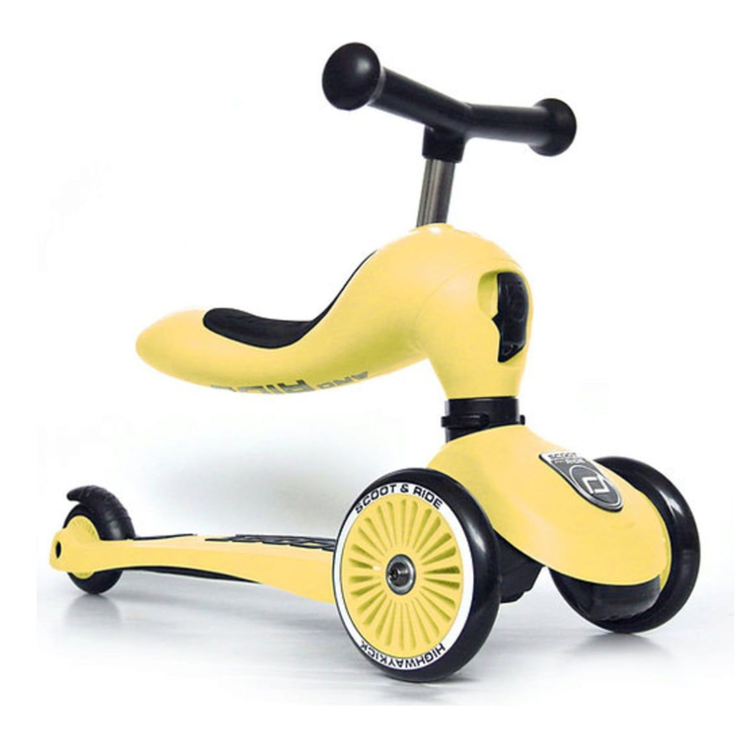 קורקינט+בימבה ילדים Scoot and Ride HIGHWAYKICK 1 צהוב — תמונה 3