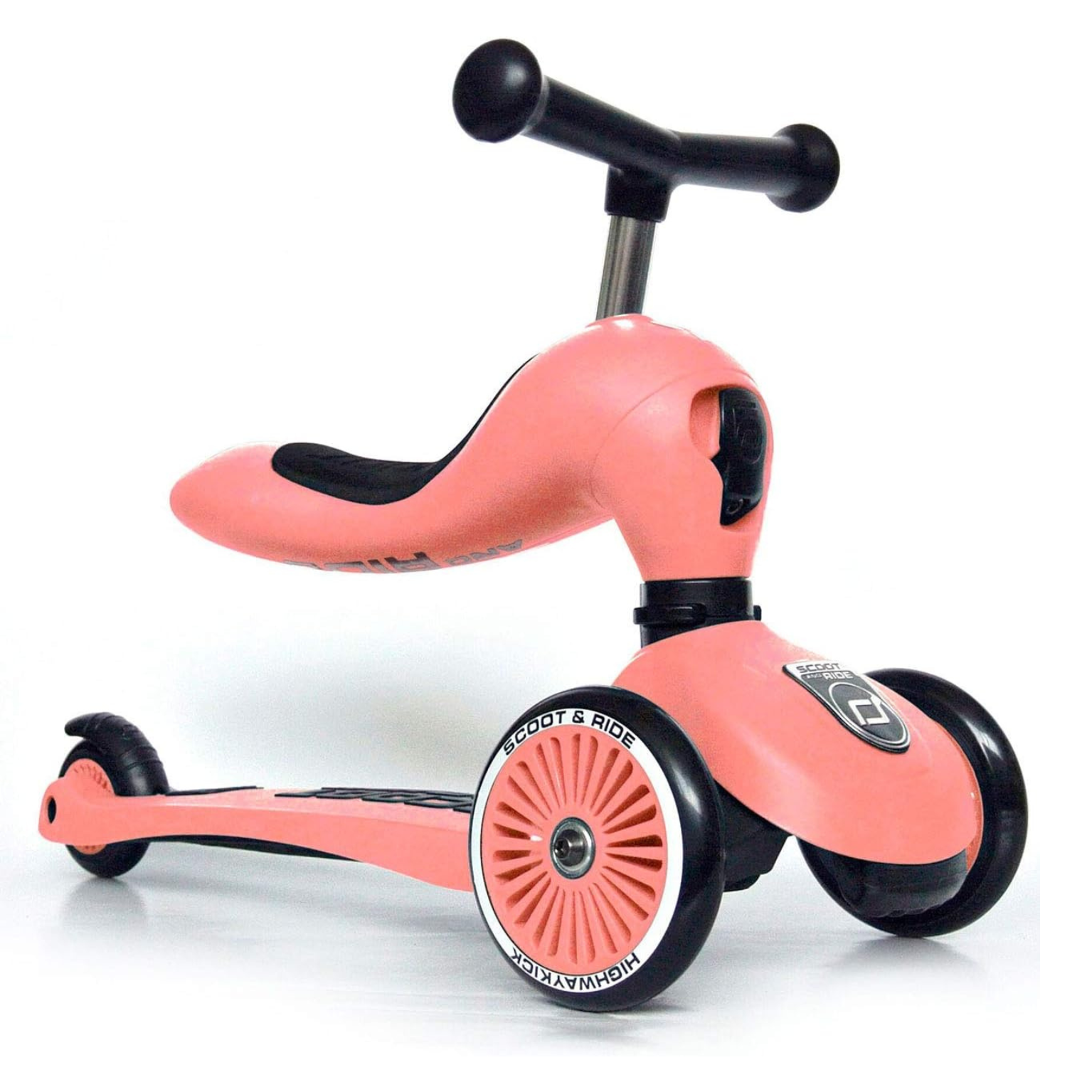 קורקינט+בימבה ילדים Scoot and Ride HIGHWAYKICK 1 ורוד אפרסק — תמונה 3