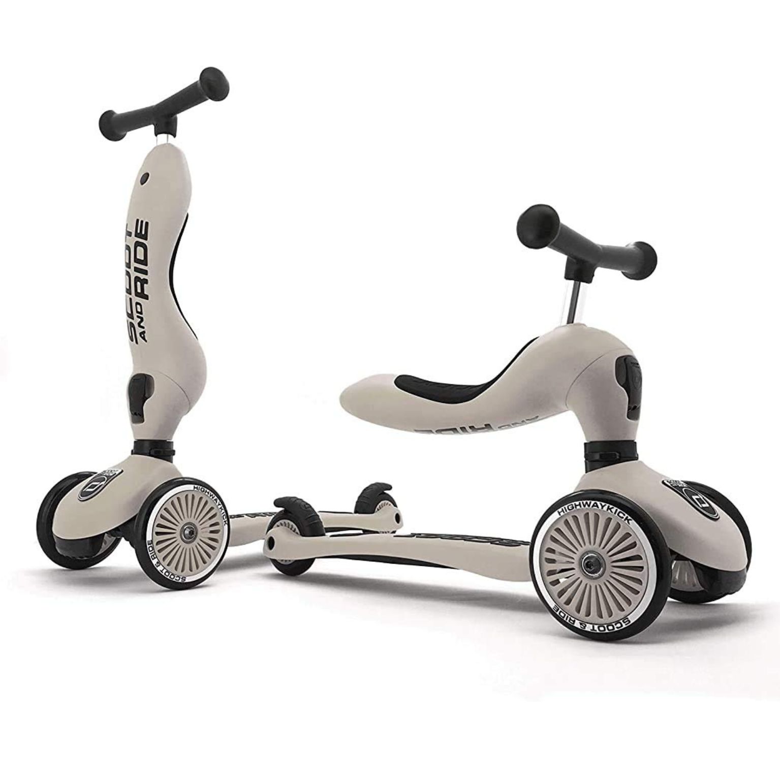 קורקינט+בימבה ילדים Scoot and Ride HIGHWAYKICK 1 אפור בהיר