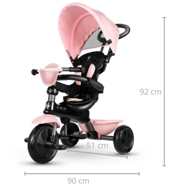 תלת אופן 4 ב- 1 QPLAY COSY - אדום — תמונה 2
