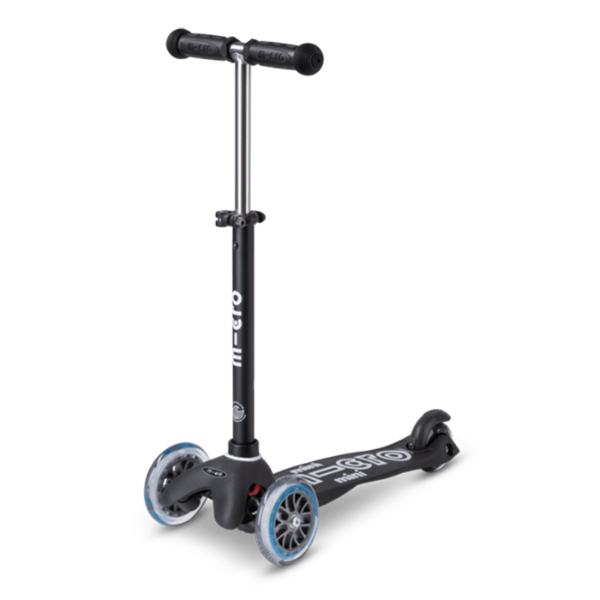 מיקרו מיני דלוקס אקו שחור קורקינט 3 גלגלים MICRO MINI DELUXE ECO