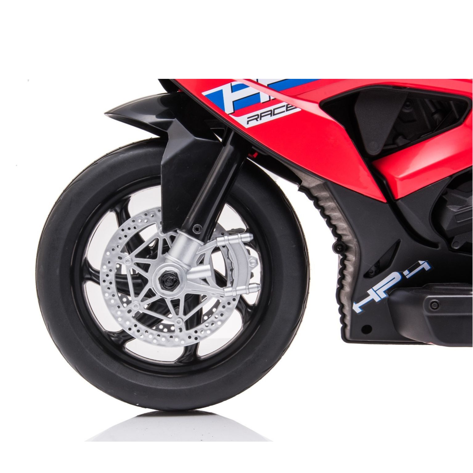 אופנוע ב.מ.וו HP4 ממונע לילדים 12 וולט 3 גלגלים אדום — תמונה 6