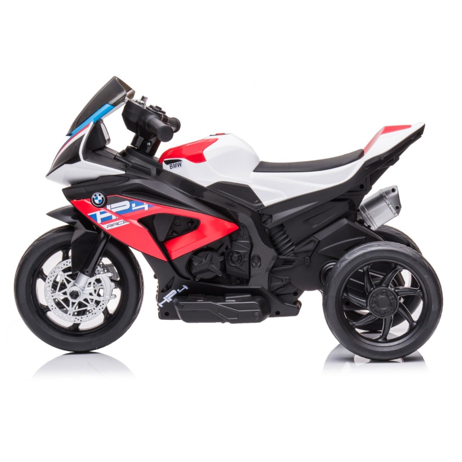 אופנוע ב.מ.וו HP4 ממונע לילדים 12 וולט 3 גלגלים אדום — תמונה 5
