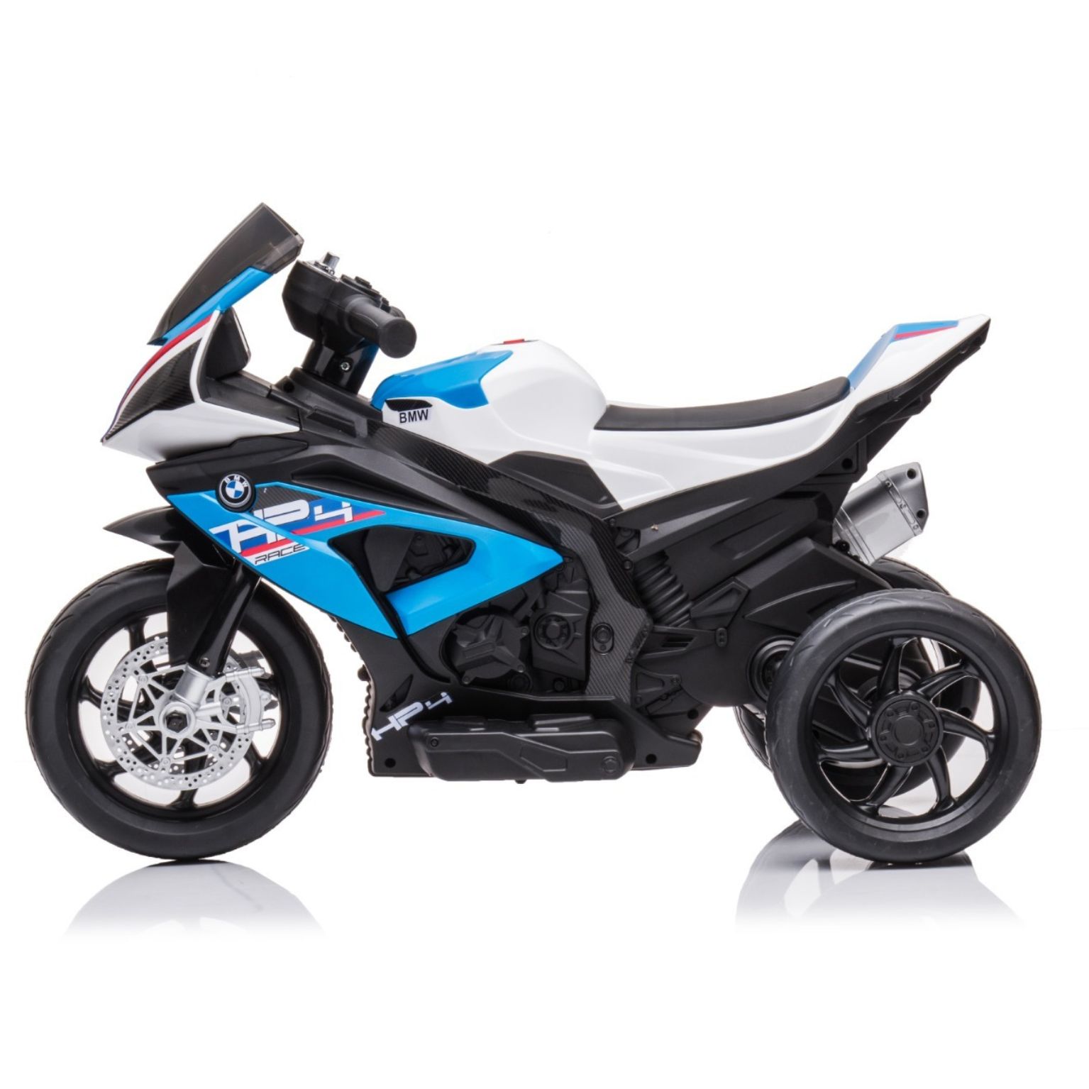 אופנוע ב.מ.וו HP4 ממונע לילדים 12 וולט 3 גלגלים כחול — תמונה 3