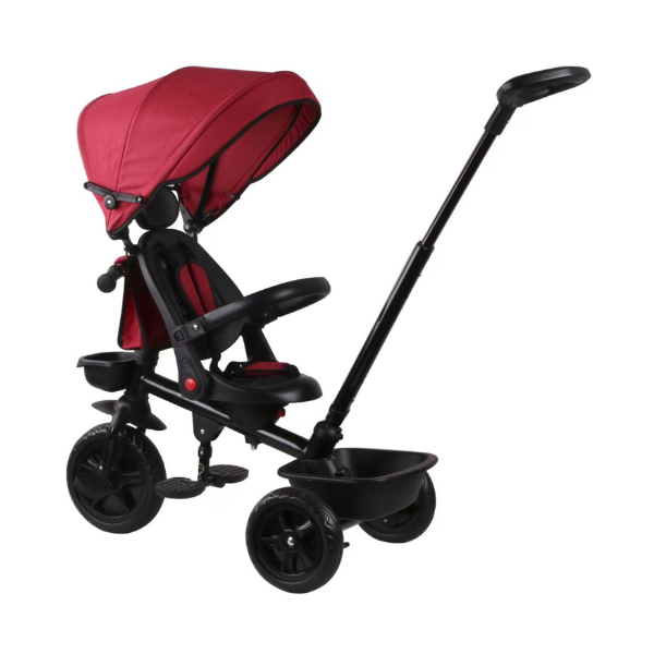 תלת אופן 3 ב-1 בצבע אדום עם כיסא 360 מעלות – TRIFUN — תמונה 3