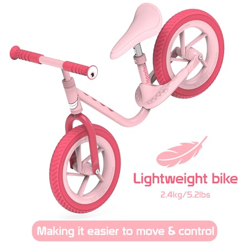 אופני איזון ISPORTER B1 קלים כנוצה - ורוד — תמונה 3