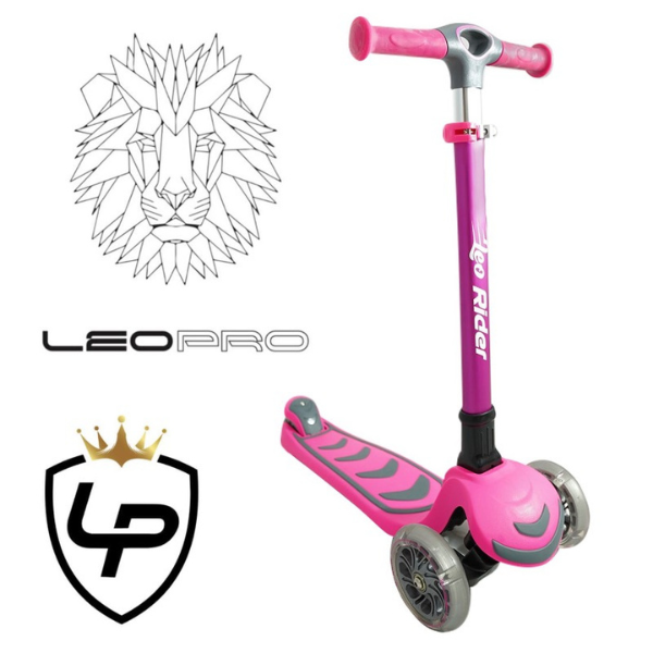קורקינט 3 גלגלים ריידר עם אורות בגלגלים - LEO RIDER — תמונה 2