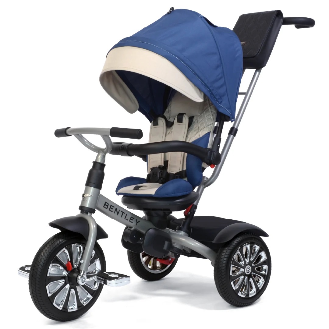 תלת אופן לתינוקות בנטלי מולינר QPLAY Bentley כחול 6 ב-1