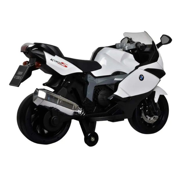 אופנוע 12V ממונע לילדים BMW KS1300 לבן — תמונה 4