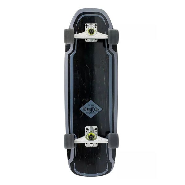סקייטבורד עץ גלישה מיינדלס שחור MINDLESS SURF SKATE — תמונה 5