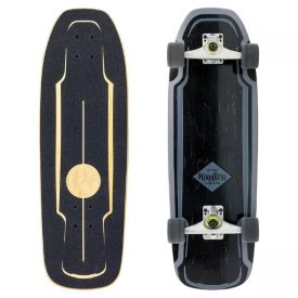 סקייטבורד עץ גלישה מיינדלס שחור MINDLESS SURF SKATE