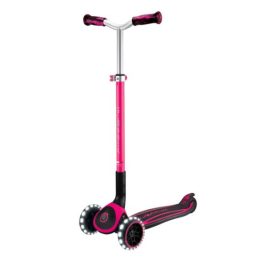 קורקינט גלובר אייס לייטס מתקפל 3 גלגלים לילדים ונוער צבע ורוד – GLOBBER ACE