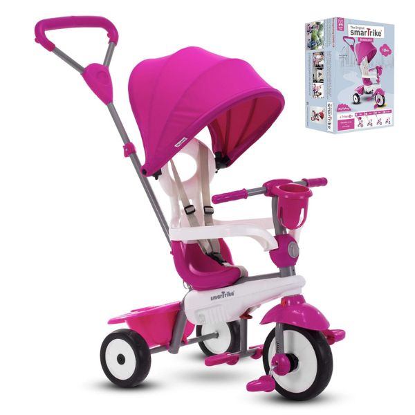 תלת אופן סמארט טרייק 4 ב 1 בריז פלוס ורוד SMART TRIKE