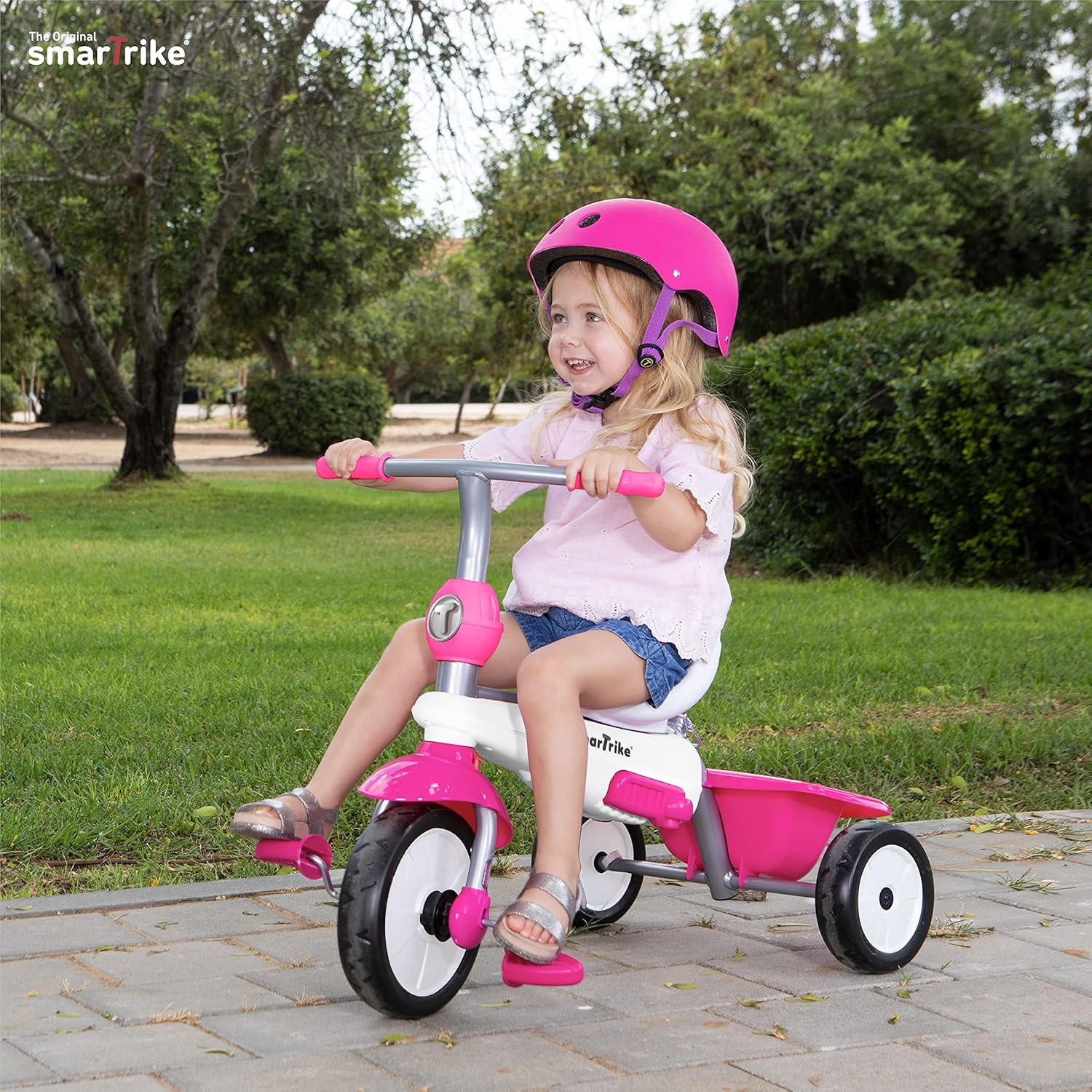 תלת אופן סמארט טרייק 4 ב 1 בריז פלוס ורוד SMART TRIKE — תמונה 4