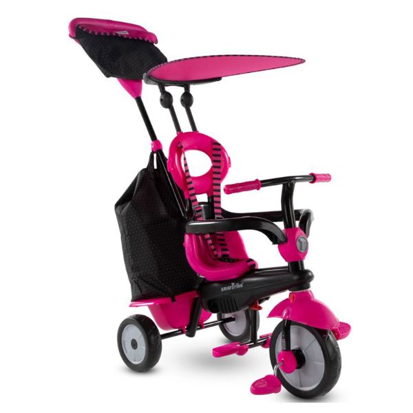 תלת אופן סמארט טרייק 4 ב 1 ונילה פלוס ורוד SMART TRIKE