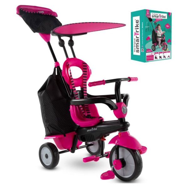 תלת אופן סמארט טרייק 4 ב 1 ונילה פלוס ורוד SMART TRIKE — תמונה 4