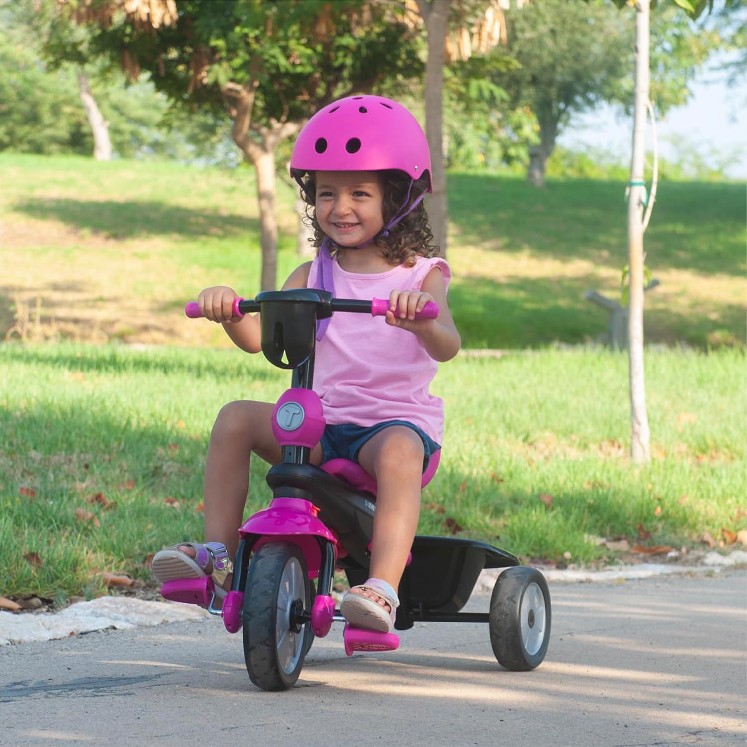 תלת אופן סמארט טרייק 4 ב 1 סווינג דלוקס ורוד — תמונה 2