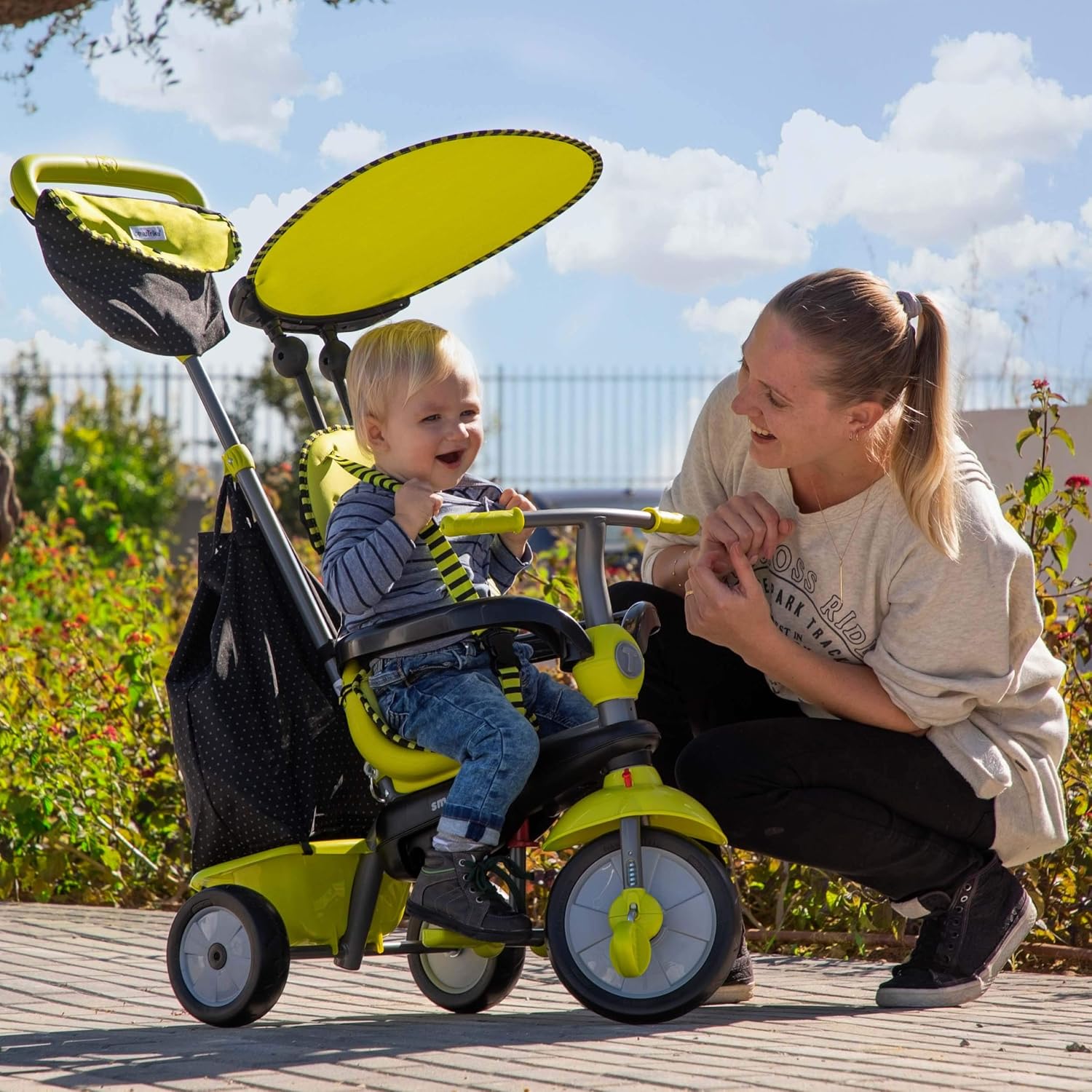 תלת אופן סמארט טרייק 4 ב 1 גלואו ירוק SMART TRIKE — תמונה 3