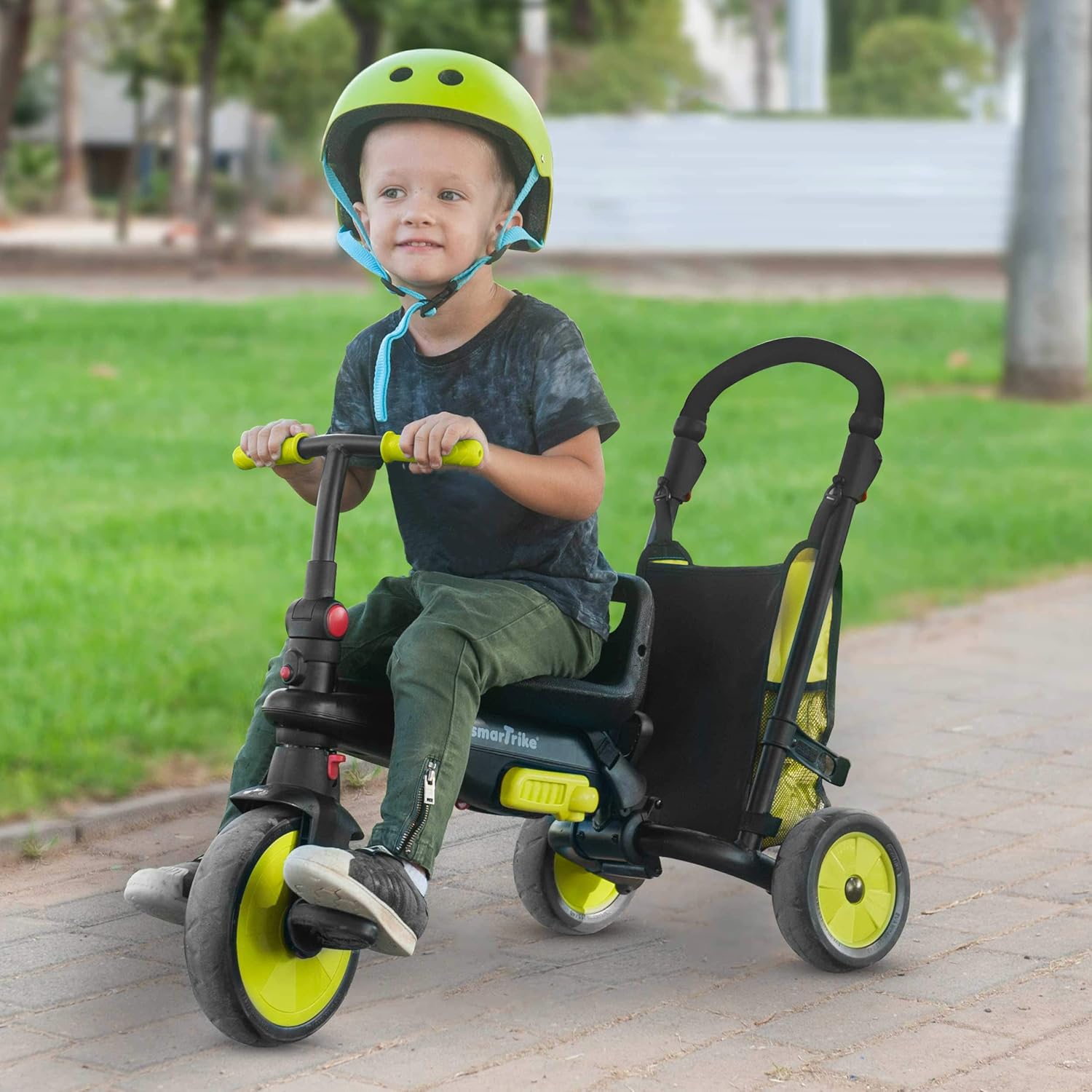 תלת אופן סמארט טרייק מתקפל 6 ב 1 STR3 ירוק — תמונה 6