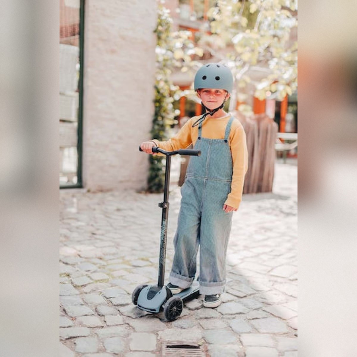קורקינט 3 גלגלים גבוה Scoot and Ride HIGHWAYKICK 5 צבע כחול סטיל — תמונה 5