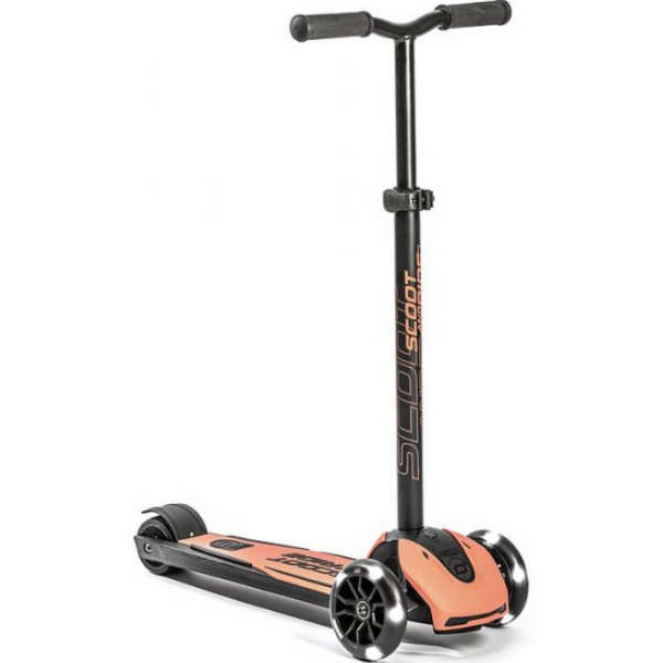 קורקינט 3 גלגלים גבוה Scoot and Ride HIGHWAYKICK 5 צבע ורוד אפרסק
