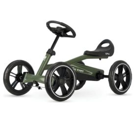 קארטינג QPLAY GO KART לילדים עם פדלים וגלגלי גומי ירוק