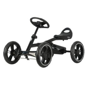 קארטינג QPLAY GO KART לילדים עם פדלים וגלגלי גומי שחור