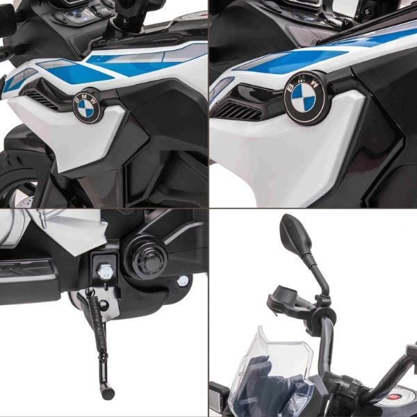 אופנוע ב.מ.וו משטרה F850 GS ממונע לילדים 12 וולט — תמונה 6