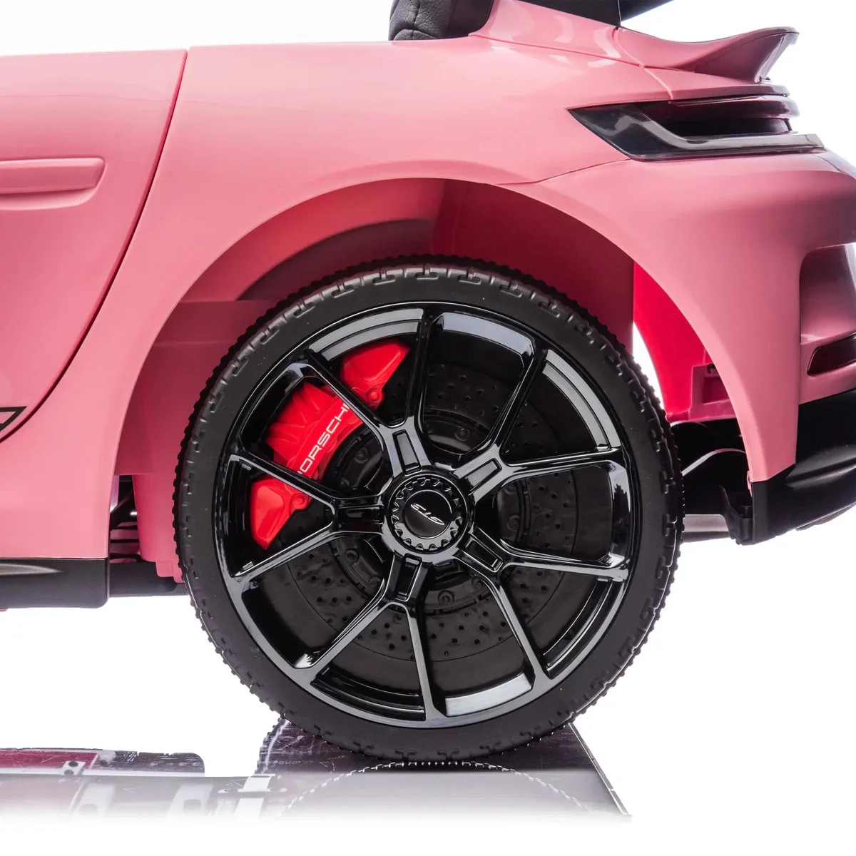 פורשה 911 GT3 ממונע לילדים 2 מושבים 24 וולט עם שלט וגלגלי גומי אמיתיים בצבע ורוד — תמונה 4