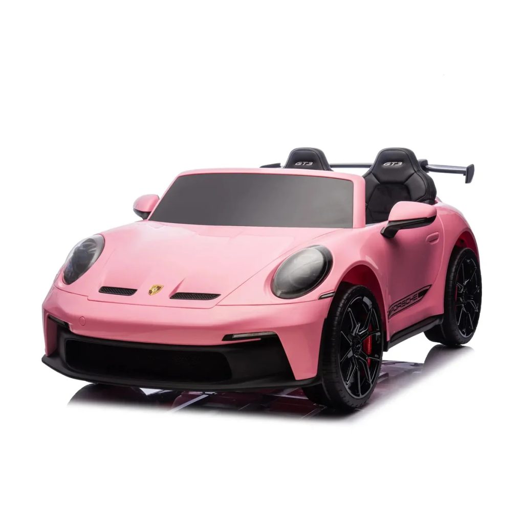 פורשה 911 GT3 ממונע לילדים 2 מושבים 24 וולט עם שלט וגלגלי גומי אמיתיים בצבע ורוד פורשה 911 GT3 ממונע לילדים 2 מושבים 24 וולט עם שלט וגלגלי גומי אמיתיים בצבע ורוד