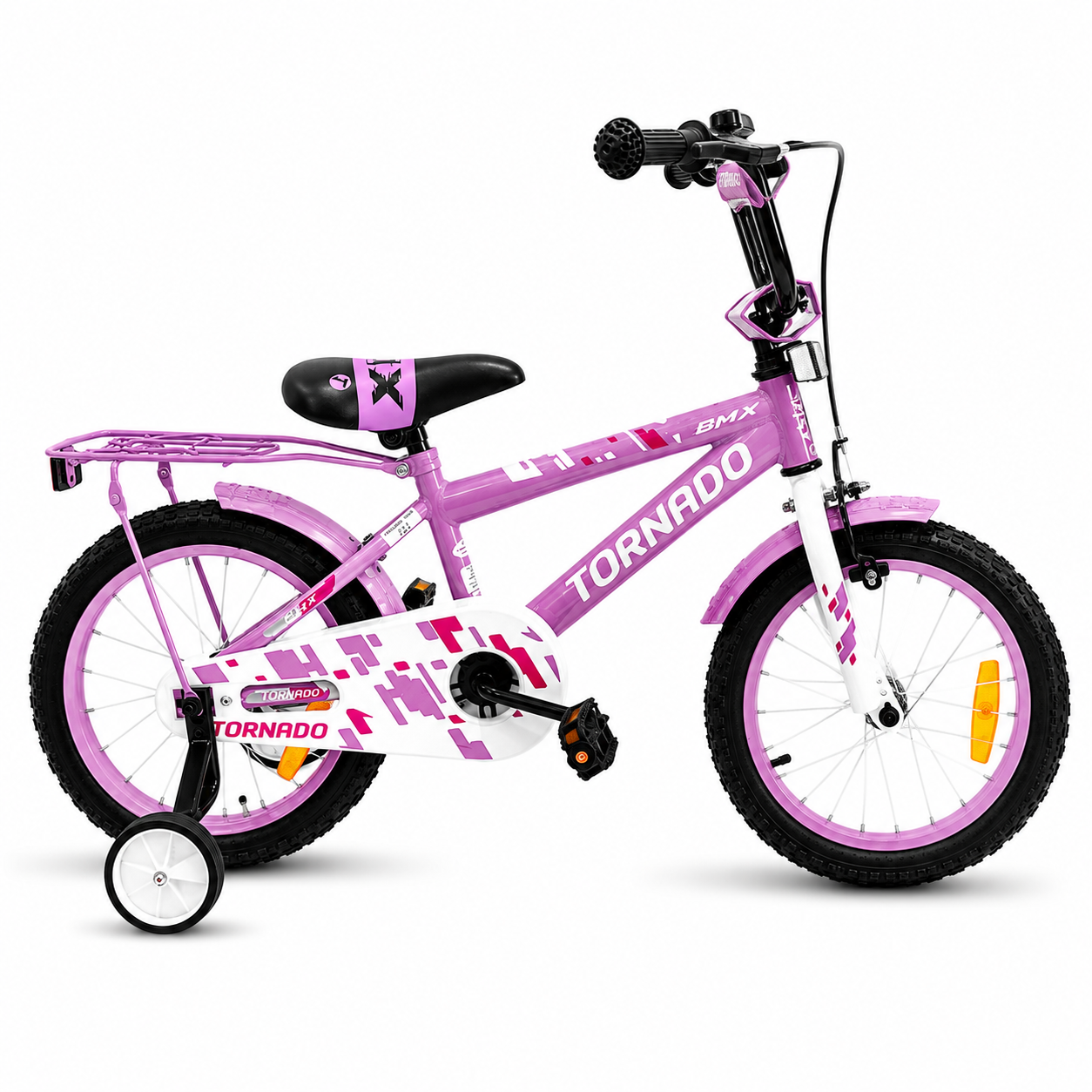 טורנדו קידס - אופני BMX איכותים לילדים בצבע ורוד - 12 אינץ' — תמונה 3