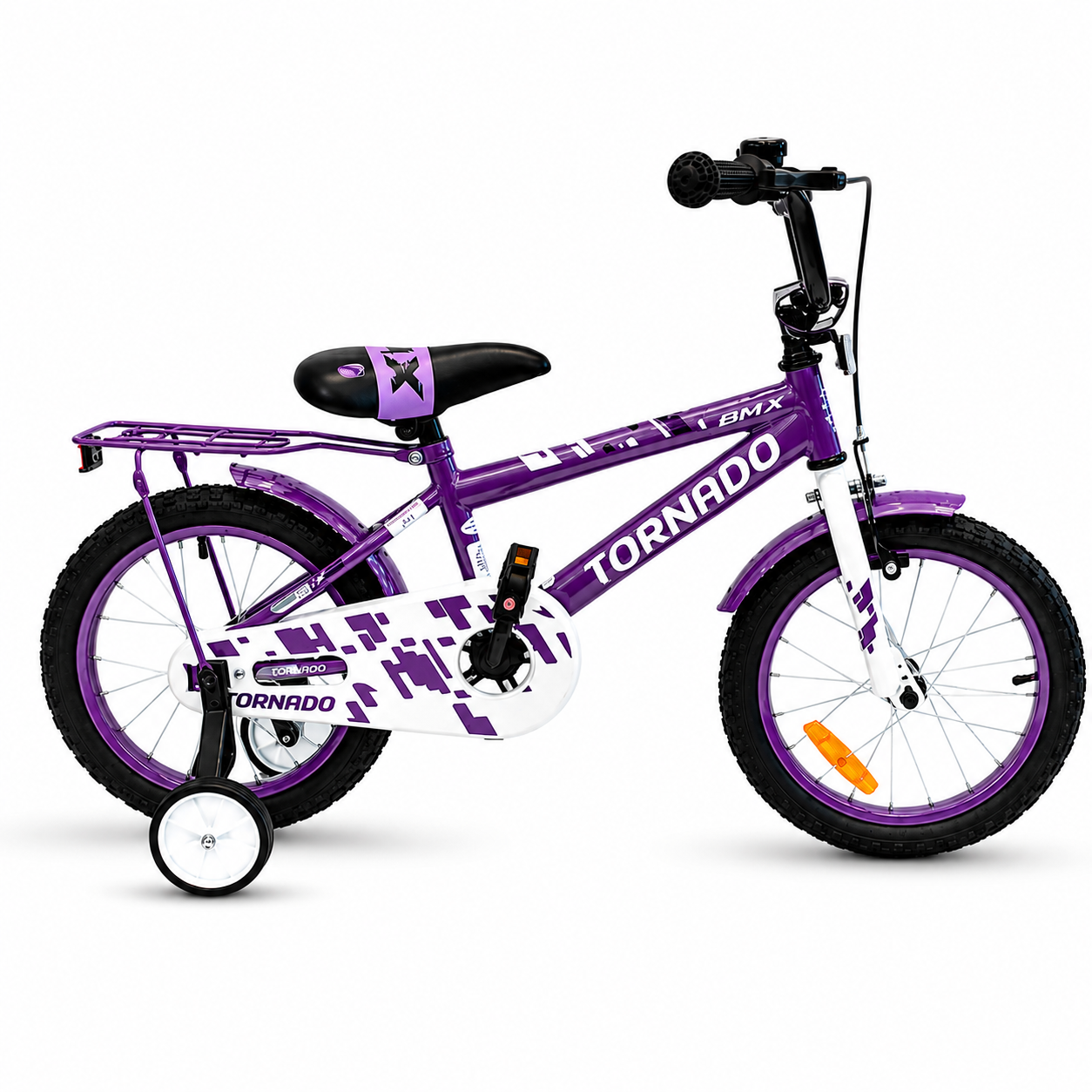 טורנדו קידס - אופני BMX איכותים לילדים בצבע סגול - 12 אינץ' — תמונה 3