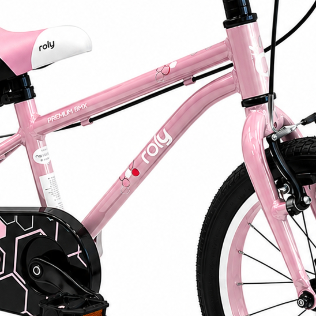 רולי בי אם אקס ROLY BMX אופני ילדים סופר קלים מאלומיניום בצבע ורוד - 14 אינץ' — תמונה 4