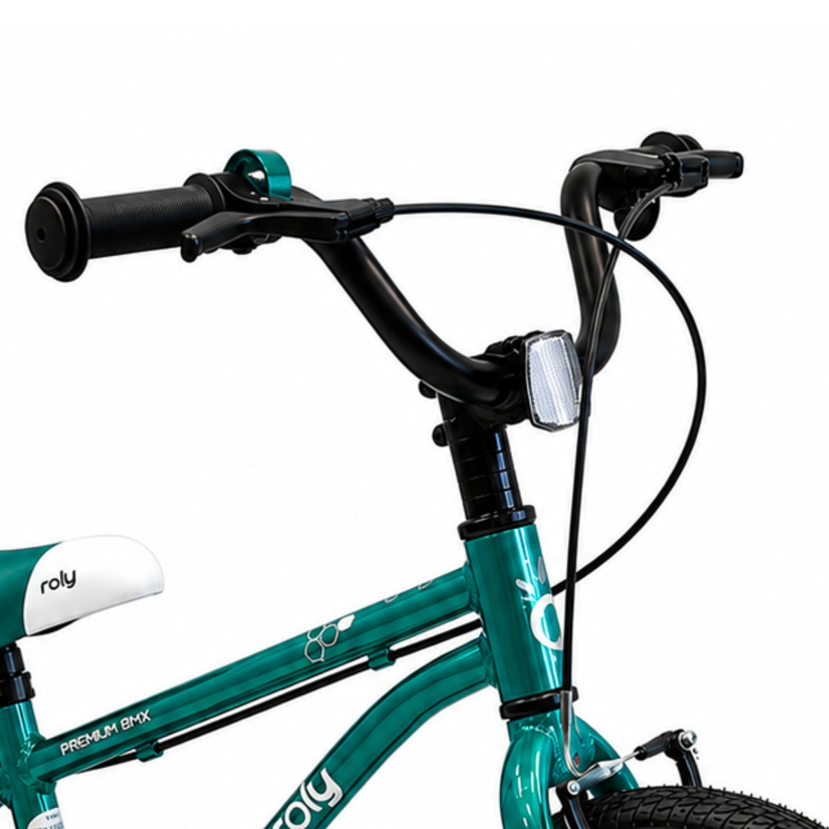 רולי בי אם אקס ROLY BMX אופני ילדים סופר קלים מאלומיניום בצבע טורקיז - 14 אינץ' — תמונה 6