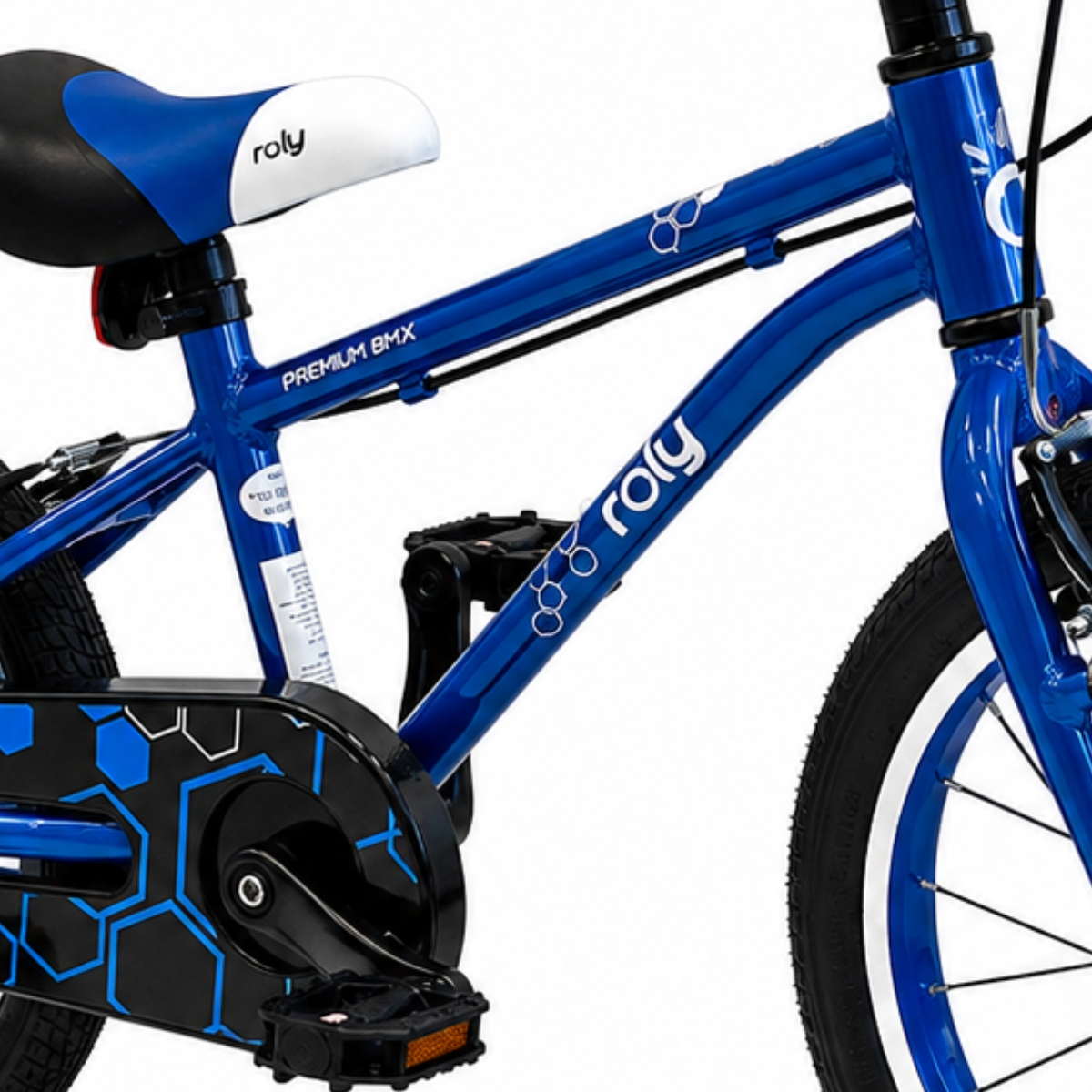 רולי בי אם אקס ROLY BMX אופני ילדים סופר קלים מאלומיניום בצבע כחול - 14 אינץ' — תמונה 6