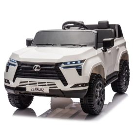 ג’יפ לקסוס GX550 מפואר לבן ממונע עם 2 מושבים 24 וולט